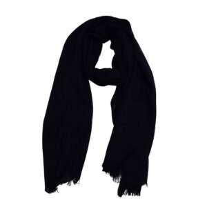 Midnight Black Turkish Lawn Hijab